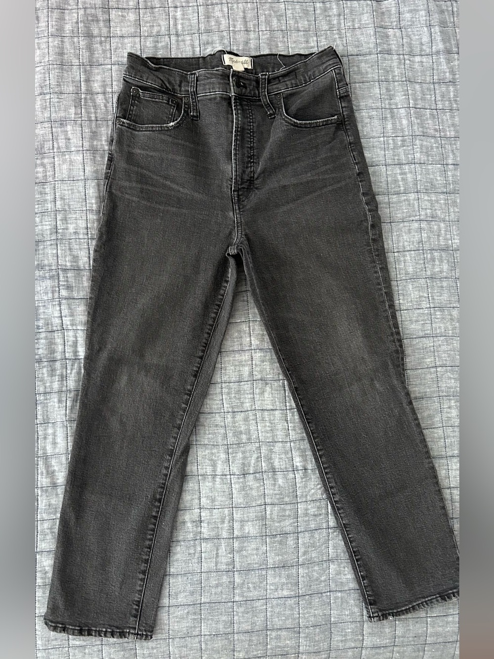 Madewell Perfect Vintage Crop Jeans Black Size 30